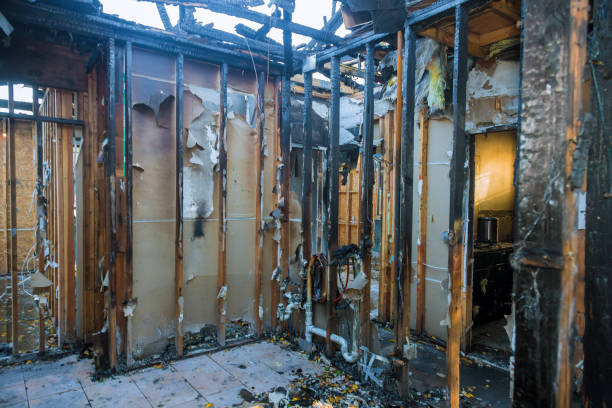 Professional Fire Damage Restoration technician working in Shreve, OH